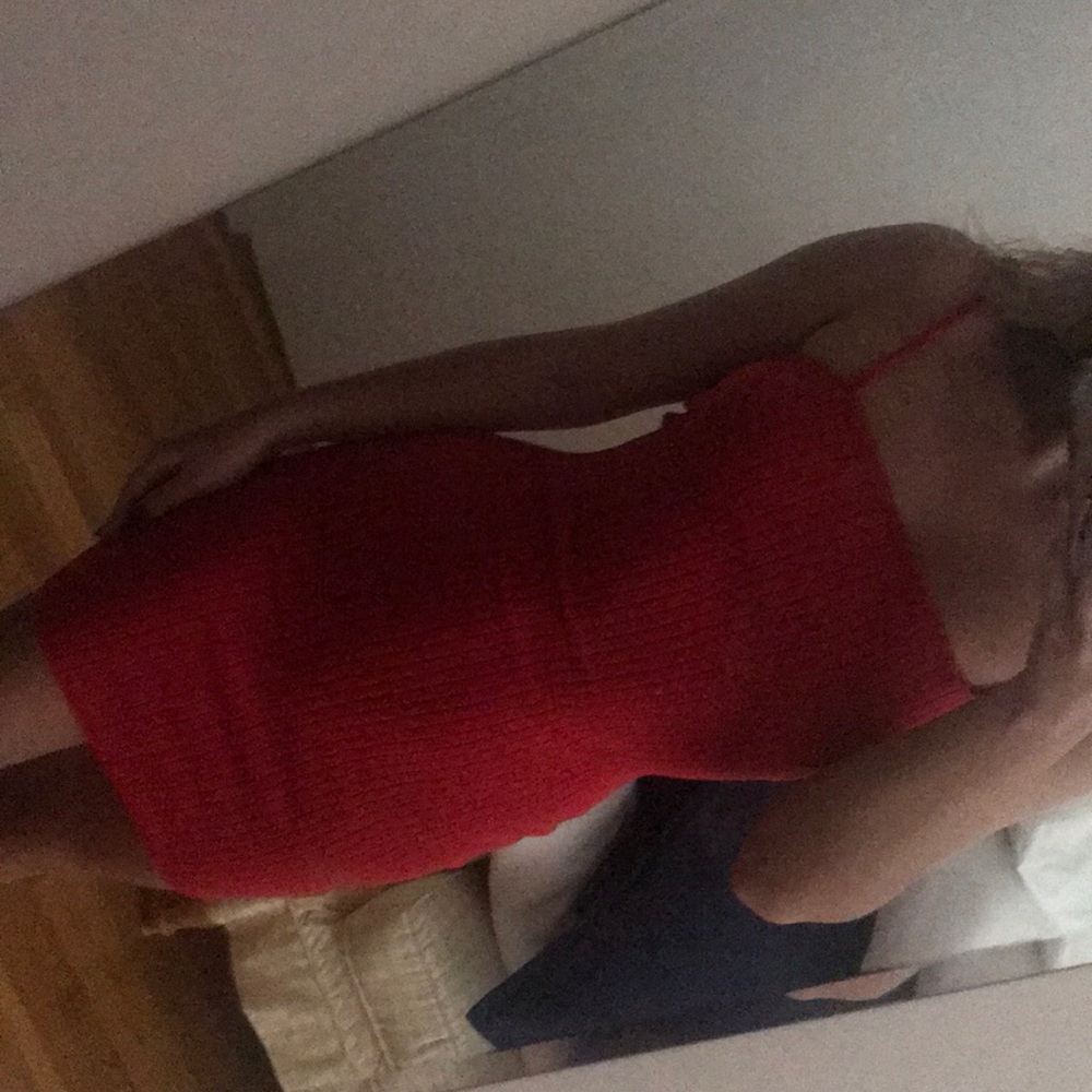 I.AM.GIA Ribbed Red Dress - Picture 2 of 2